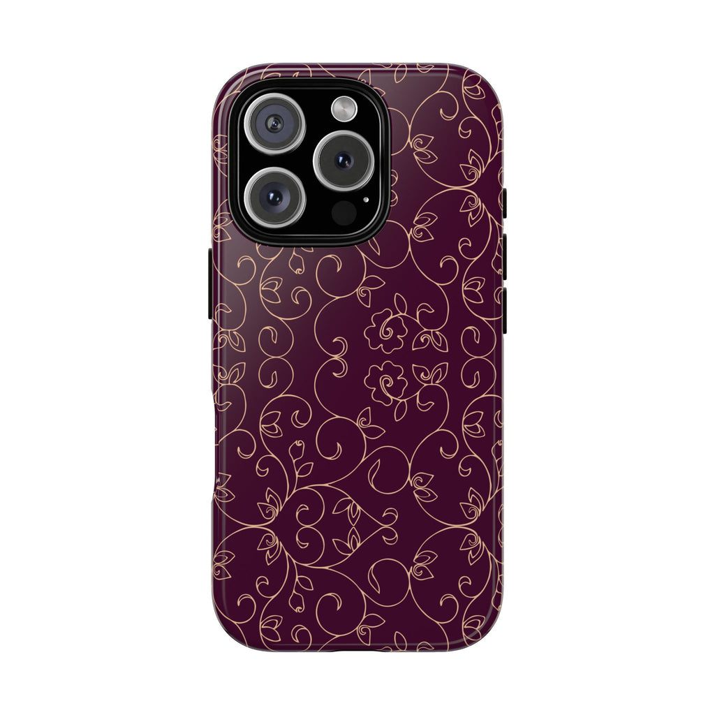 Elegant Floral Phone Case | Durable Mobile Cover, Gift for Her, Floral Design, Stylish Accessory, Phone Protection