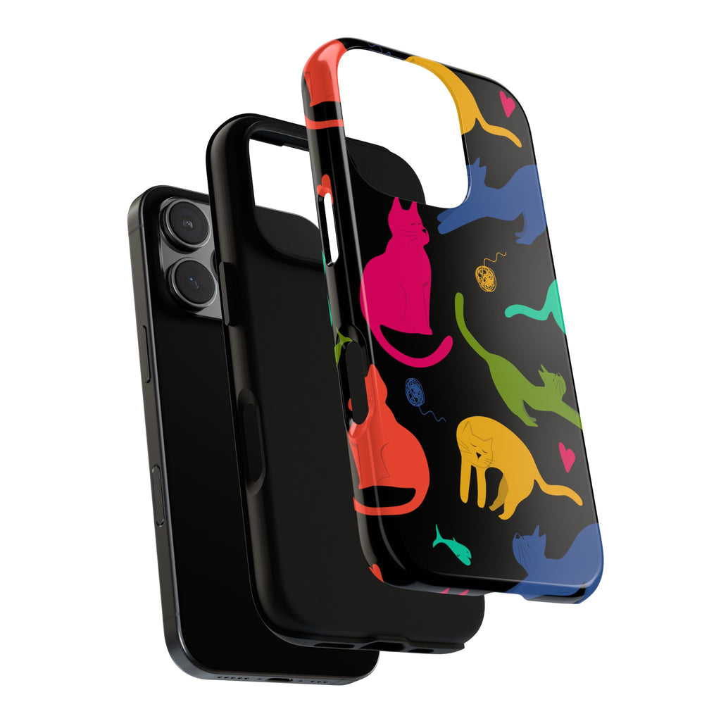 Colorful Cat Phone Case - Fun Pet Lover Accessory, Paw-some Gift for Cat Owners, Colorful Protective Cover, Cute Animal Phone [...]
