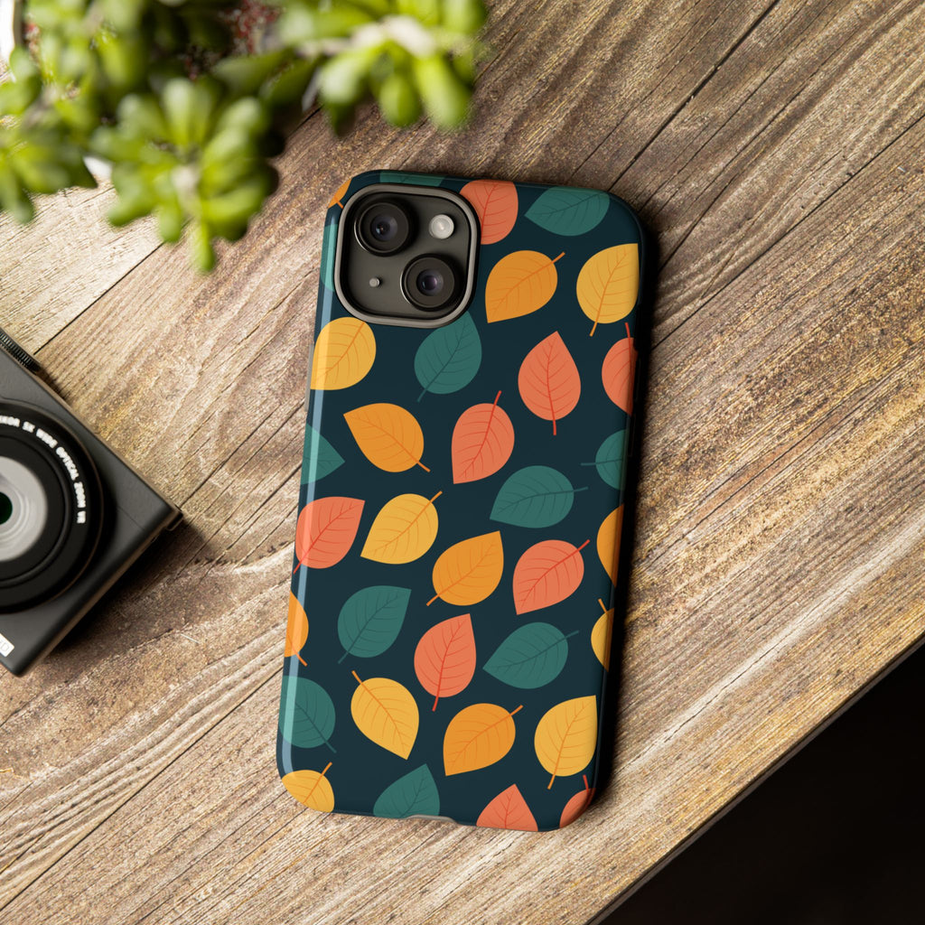 Autumn Leaves Phone Case - Protective Cell Phone Cover, Fall Aesthetic, Nature Lover Gift, Seasonal Accessories, Eco-Friendly Case