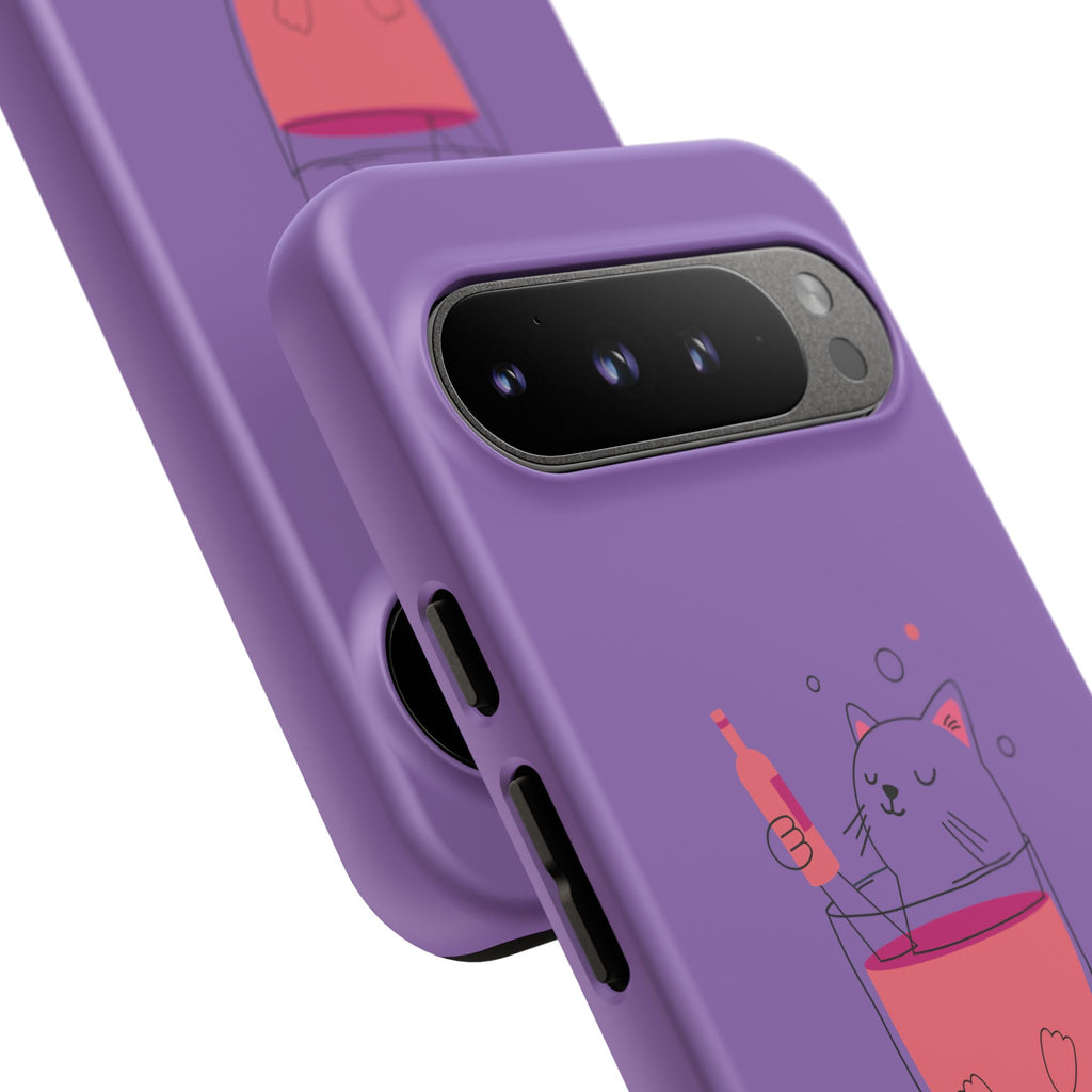 Cute Cat Phone Case, Fun Gift for Cat Lovers, Colorful Phone Cover, Pet Lover Accessory, Unique Cat Themed Case