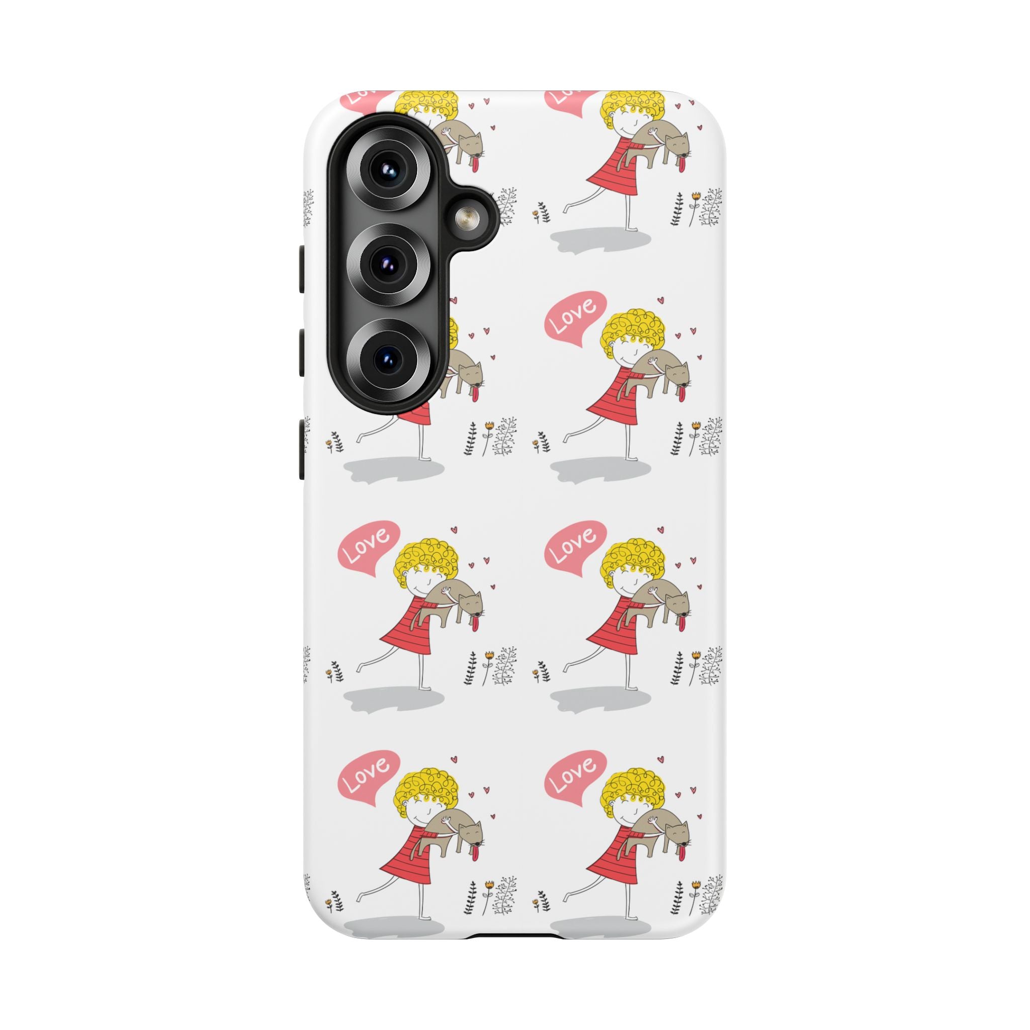 Love-Themed Phone Case | Cute Pet Lover Accessory, Perfect Gift for Birthdays, Anniversaries, Animal Lovers, Valentine's Day