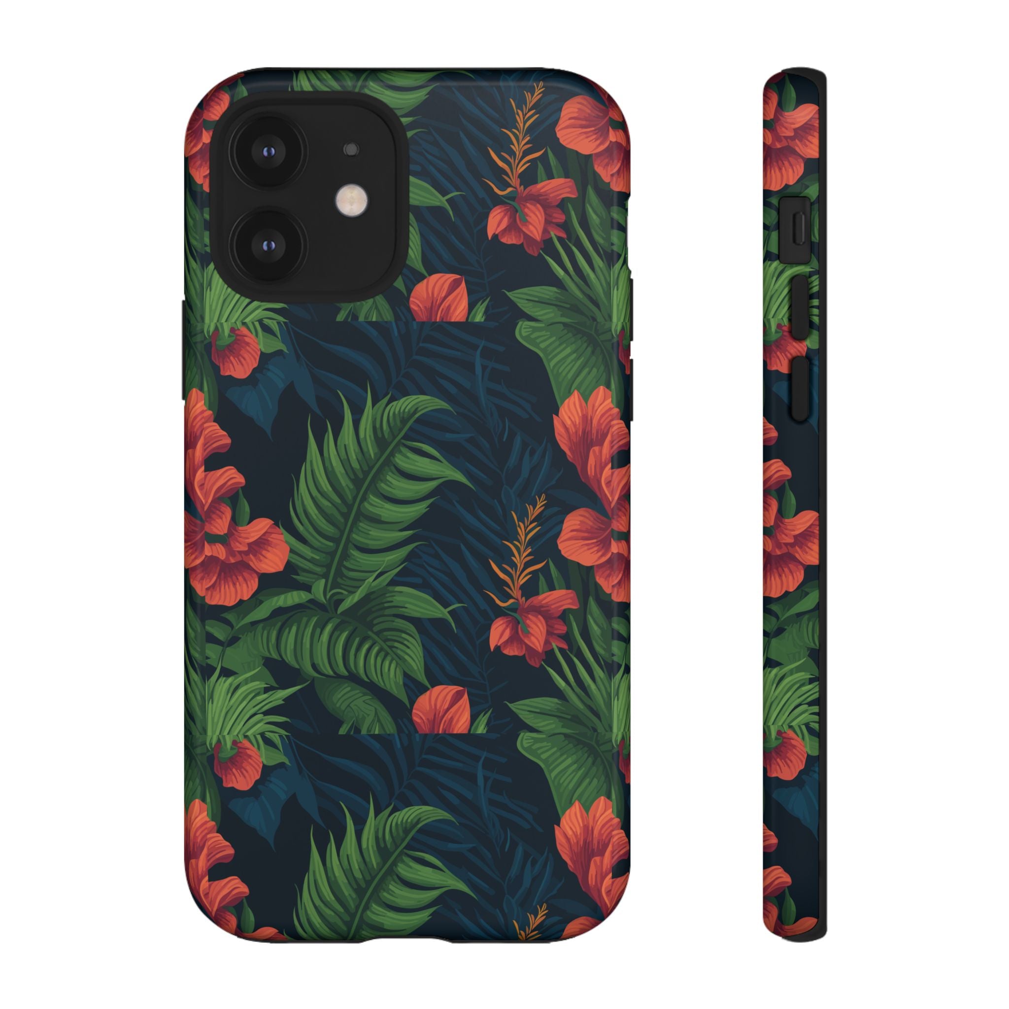 Tropical Phone Case with Floral Design, Eco-Friendly Protection for Summer Vibes, Ideal Gift for Nature Lovers, Vibrant Background