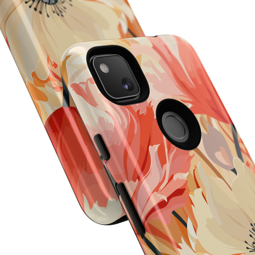 Floral Phone Case, Tough Protective Cover for Floral Lovers, Perfect Gift for Friends, Spring Celebration, Art Lovers Gift