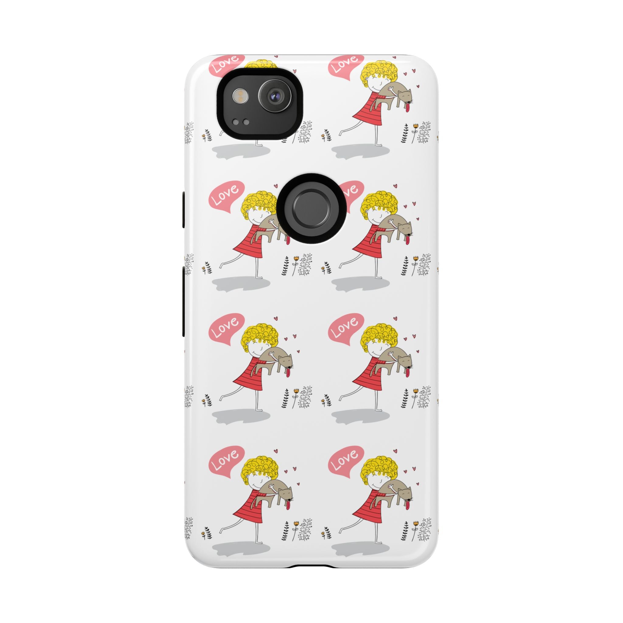 Love-Themed Phone Case | Cute Pet Lover Accessory, Perfect Gift for Birthdays, Anniversaries, Animal Lovers, Valentine's Day