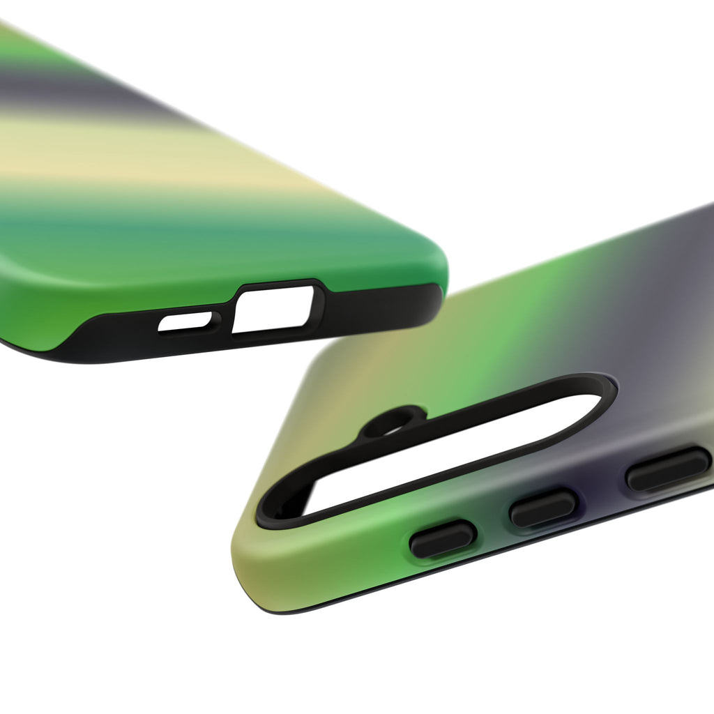 Gradient Phone Case - Tough Cases, Unique Cell Phone Cover, Stylish Tech Accessories, Green and Black Gradient, Perfect Gift