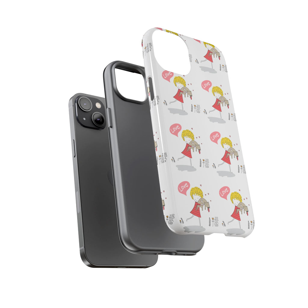 Love-Themed Phone Case | Cute Pet Lover Accessory, Perfect Gift for Birthdays, Anniversaries, Animal Lovers, Valentine's Day