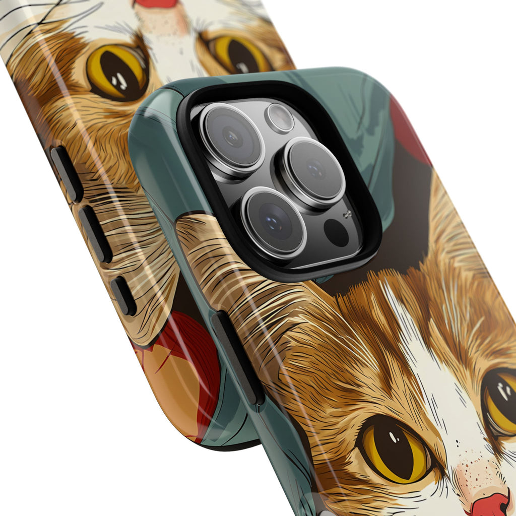 Cute Cat Phone Case - Ideal for Cat Lovers, Pet Owners, Birthday Gifts, Smartphone Accessories, Funny Pet Humor