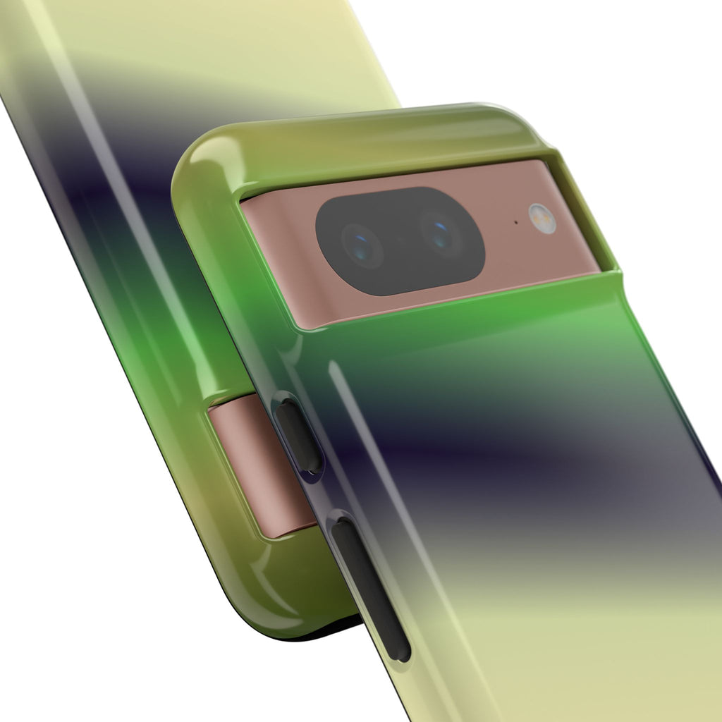 Gradient Phone Case - Tough Cases, Unique Cell Phone Cover, Stylish Tech Accessories, Green and Black Gradient, Perfect Gift
