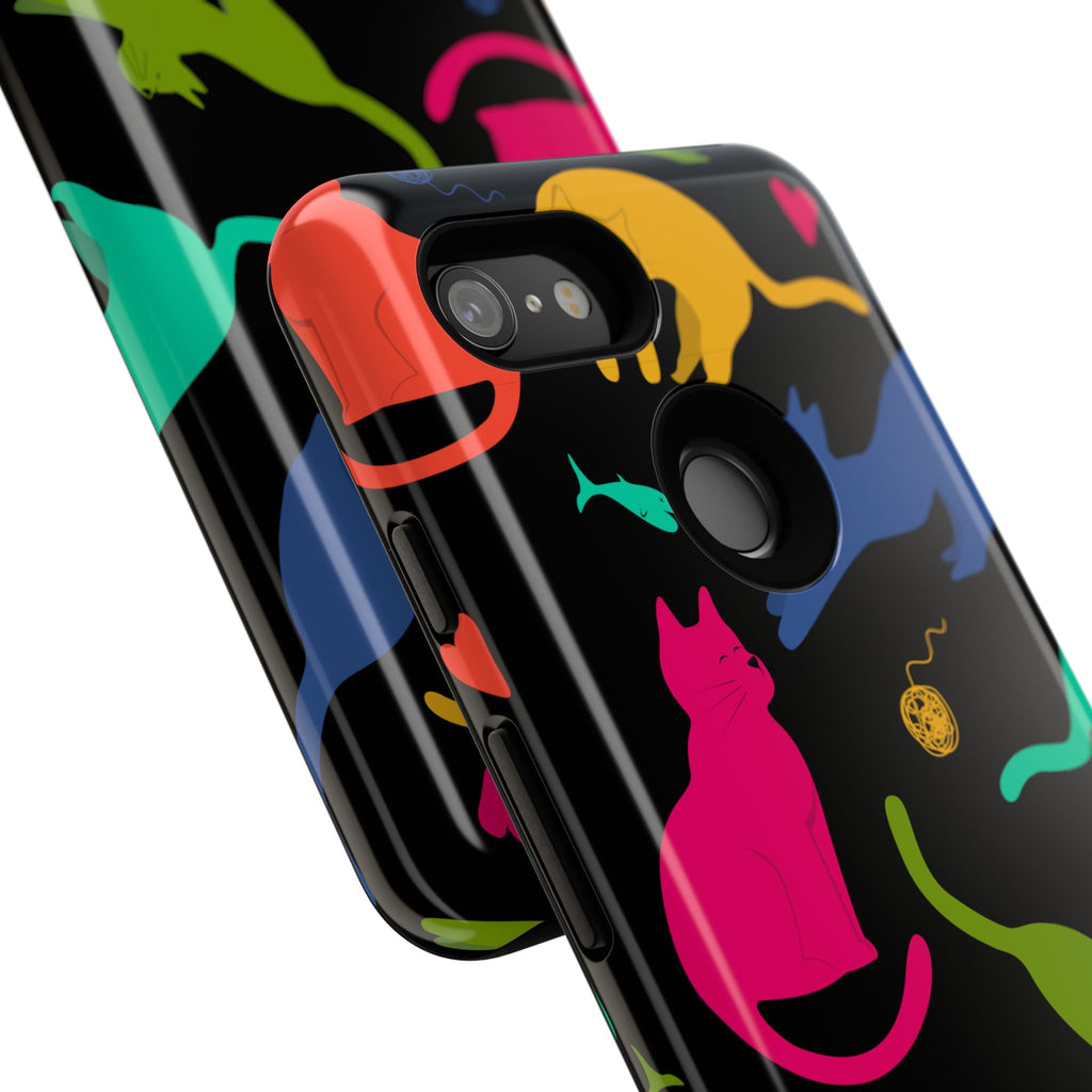 Colorful Cat Phone Case - Fun Pet Lover Accessory, Paw-some Gift for Cat Owners, Colorful Protective Cover, Cute Animal Phone [...]
