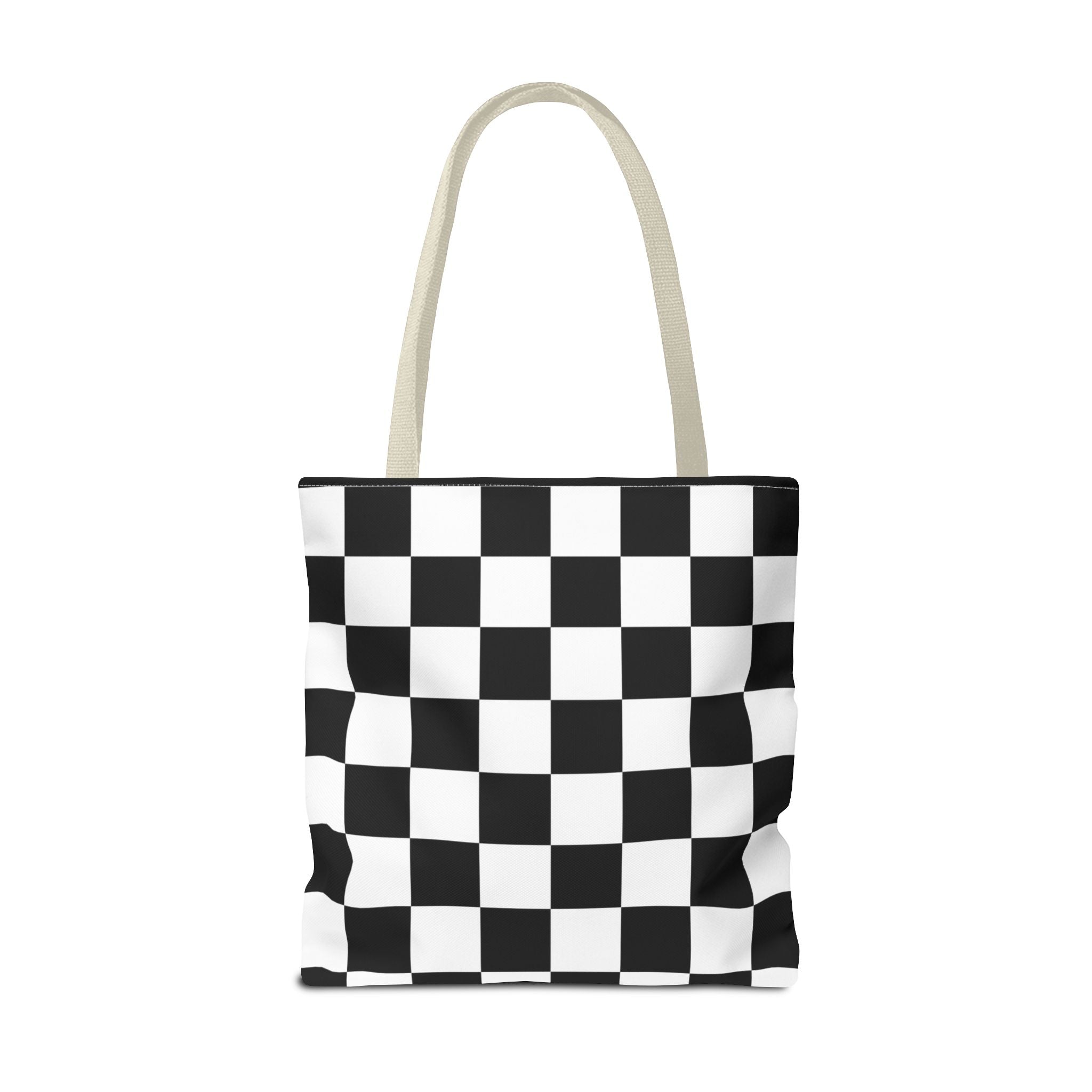 Tote Bag Finish Line - Checkered Victory – Tote Bag for Racing Fans