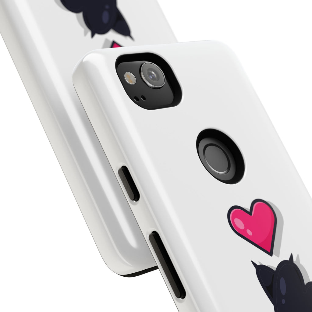 Cute Cat Love Phone Case, Tough Cell Phone Cover, Animal Lover Gifts, Pet Parent Accessories, Valentine's Day Essentials