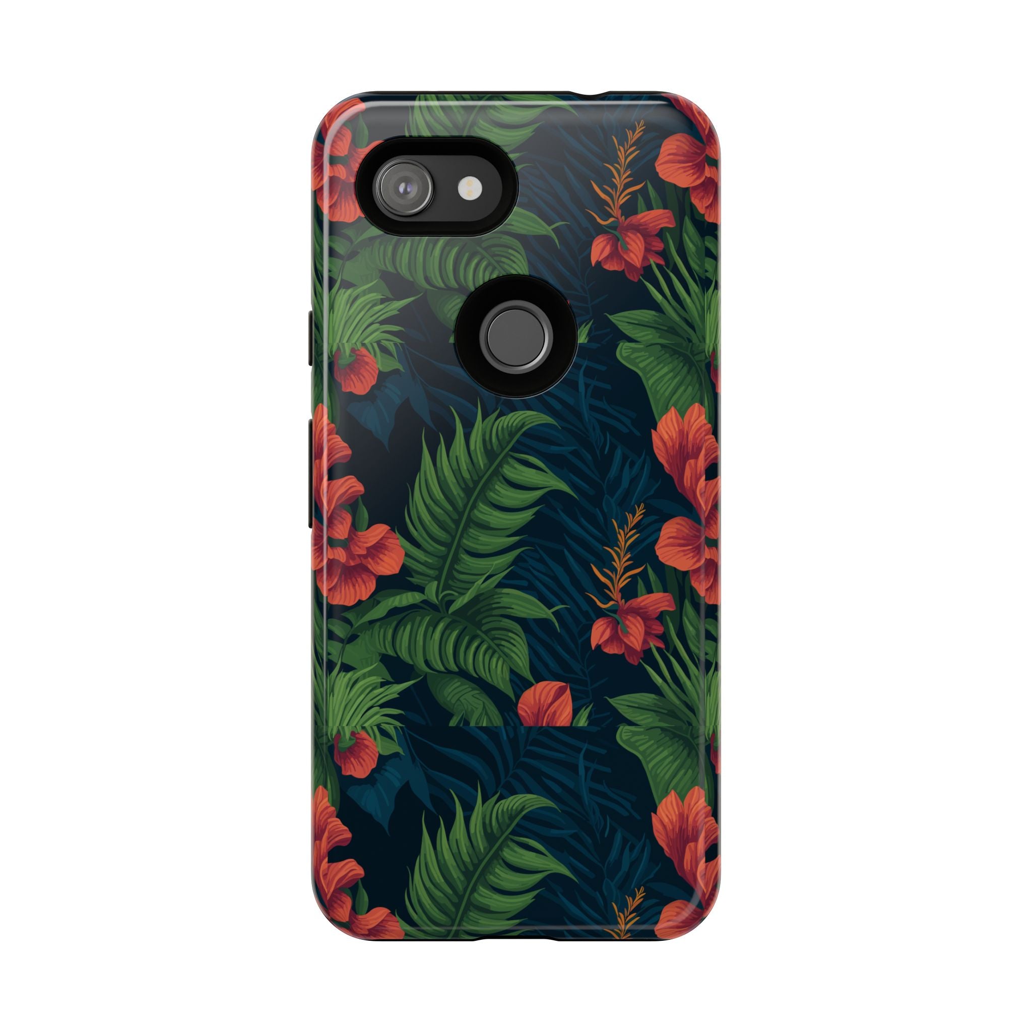Tropical Phone Case with Floral Design, Eco-Friendly Protection for Summer Vibes, Ideal Gift for Nature Lovers, Vibrant Background