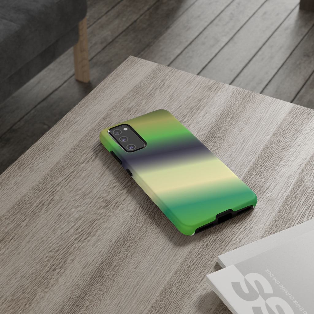 Gradient Phone Case - Tough Cases, Unique Cell Phone Cover, Stylish Tech Accessories, Green and Black Gradient, Perfect Gift