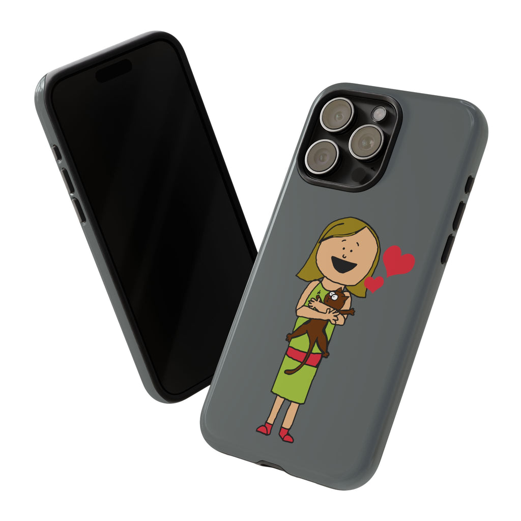 Pet Lover's Phone Case, Cute Animal Phone Cover, Gift for Dog Lovers, Cartoon Design, Fun Smartphone Accessory