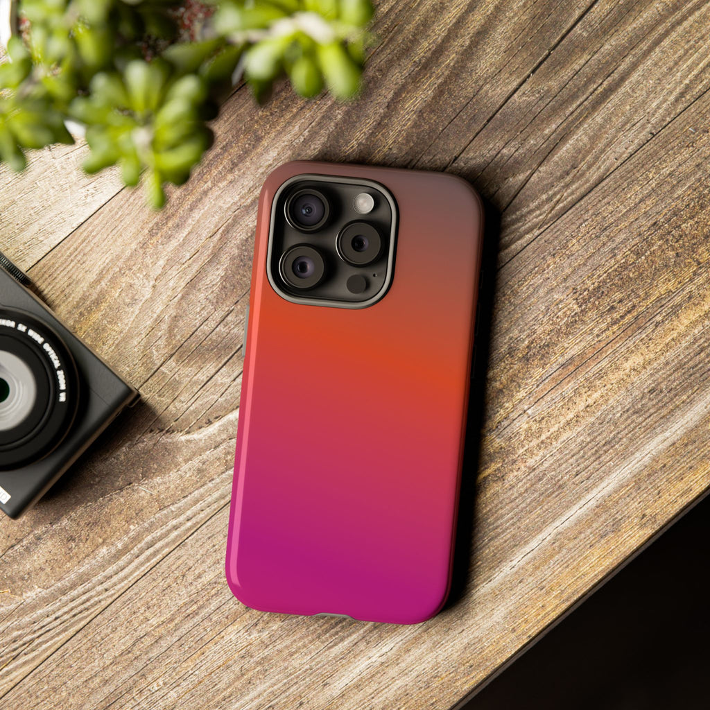 Gradient Phone Case, Custom Tough Case, Durable Phone Accessory, Vibrant Design, Gift for Tech Lovers, Birthday and Holiday Present