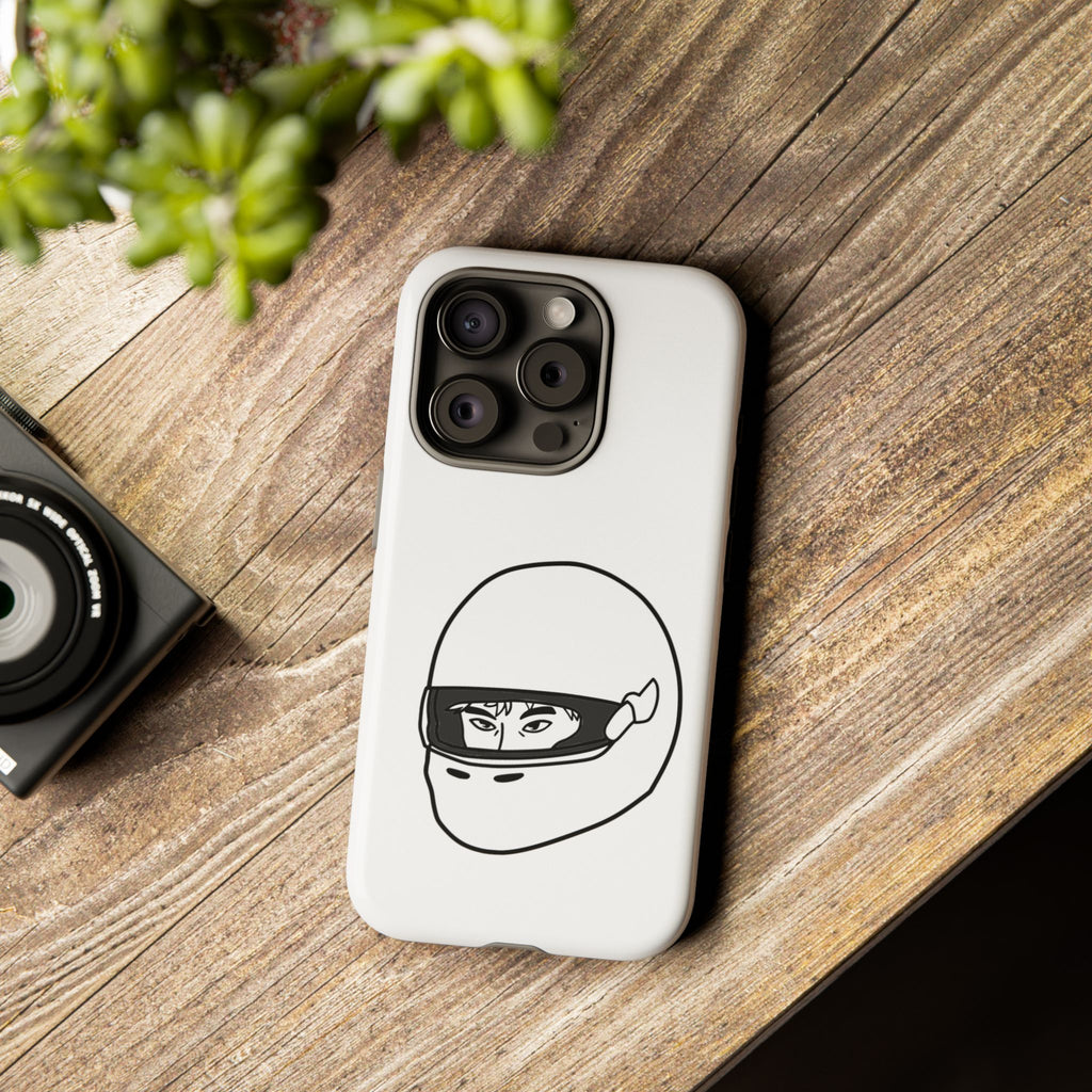 Stylish Phone Case with Racing Helmet Design | Tough Cases | Unique Gift, Motorcycle Enthusiast, Race Lover, Custom Accessory, Everyday Use