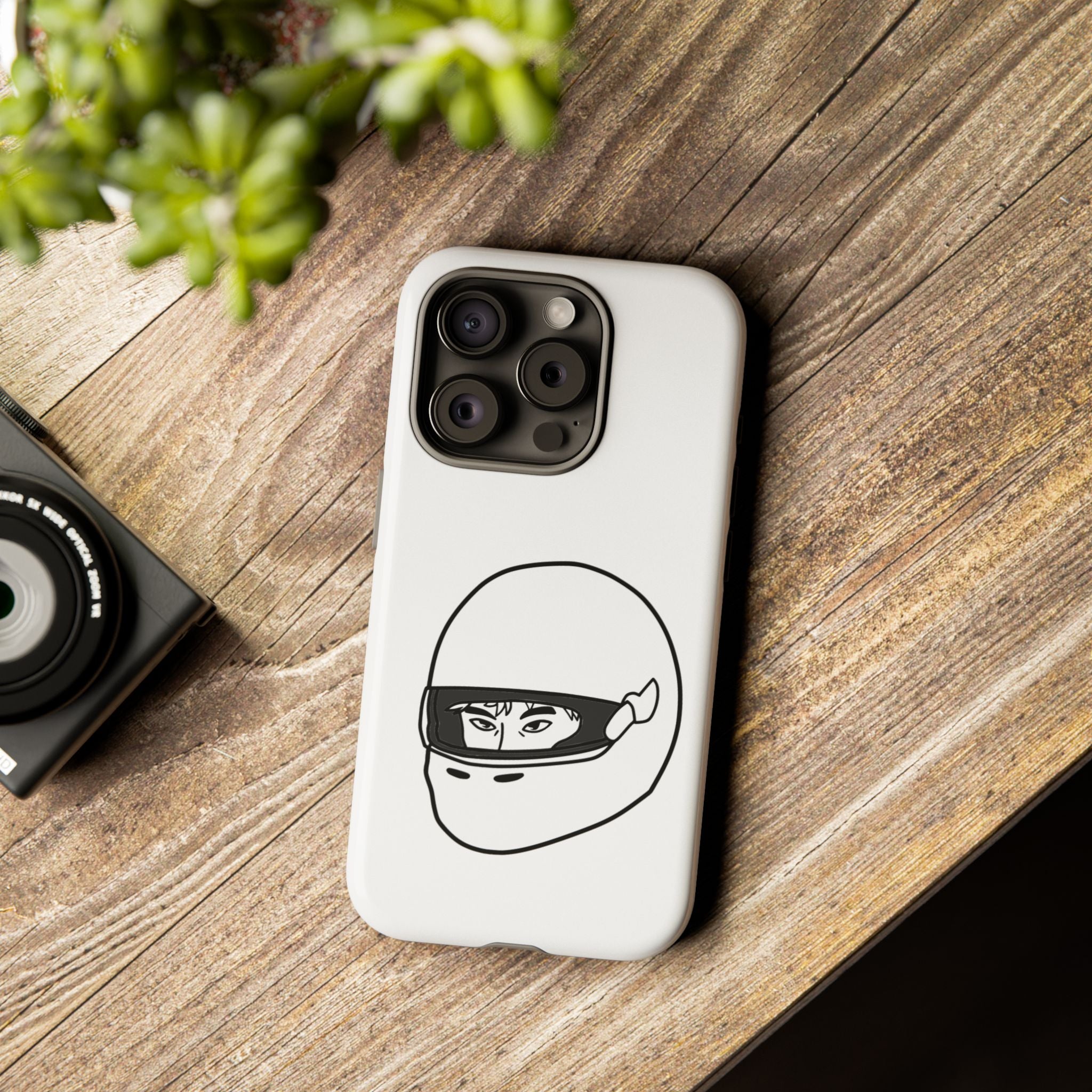 Stylish Phone Case with Racing Helmet Design | Tough Cases | Unique Gift, Motorcycle Enthusiast, Race Lover, Custom Accessory, Everyday Use