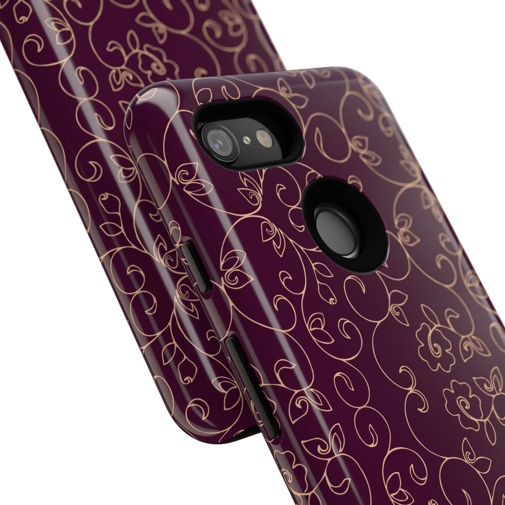 Elegant Floral Phone Case | Durable Mobile Cover, Gift for Her, Floral Design, Stylish Accessory, Phone Protection