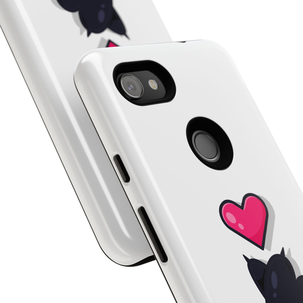 Cute Cat Love Phone Case, Tough Cell Phone Cover, Animal Lover Gifts, Pet Parent Accessories, Valentine's Day Essentials