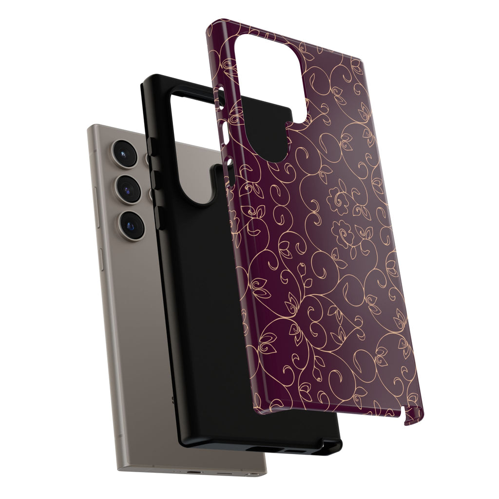 Elegant Floral Phone Case | Durable Mobile Cover, Gift for Her, Floral Design, Stylish Accessory, Phone Protection