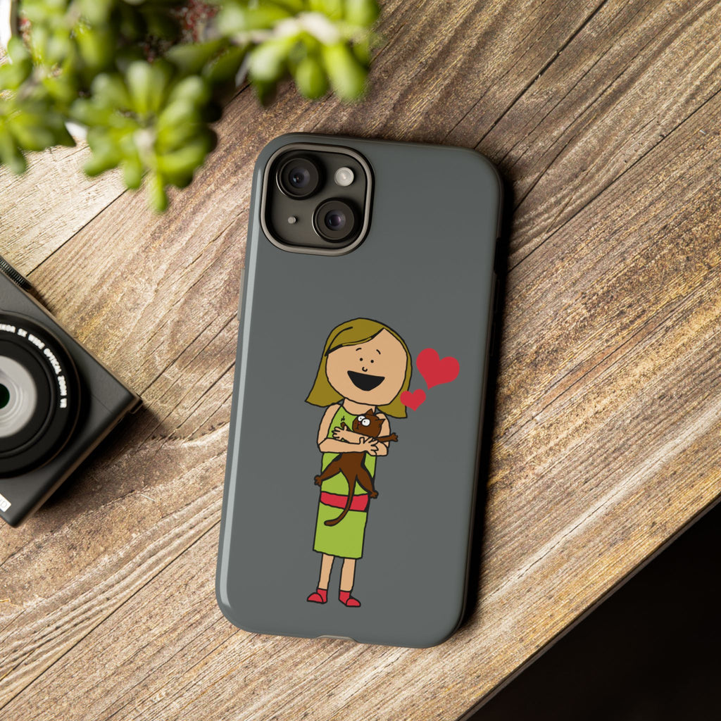 Pet Lover's Phone Case, Cute Animal Phone Cover, Gift for Dog Lovers, Cartoon Design, Fun Smartphone Accessory