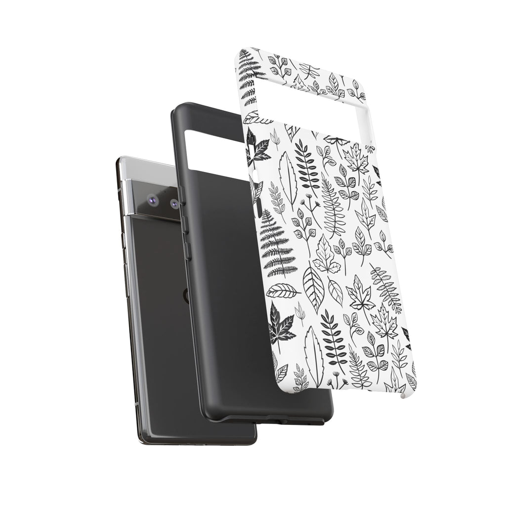 Stylish Phone Case for Nature Lovers, Botanical Design, Gift for Her, Fall Accessories, Customizable Tech Gear