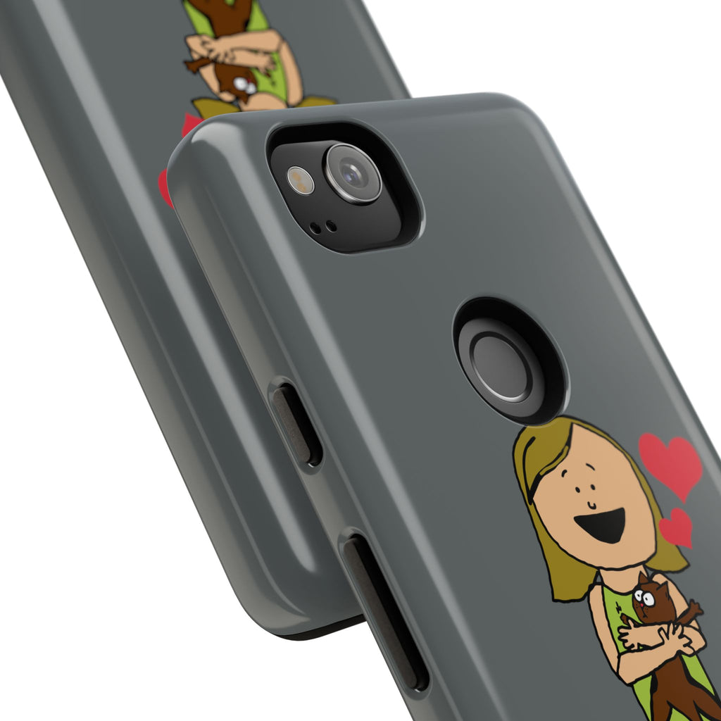 Pet Lover's Phone Case, Cute Animal Phone Cover, Gift for Dog Lovers, Cartoon Design, Fun Smartphone Accessory
