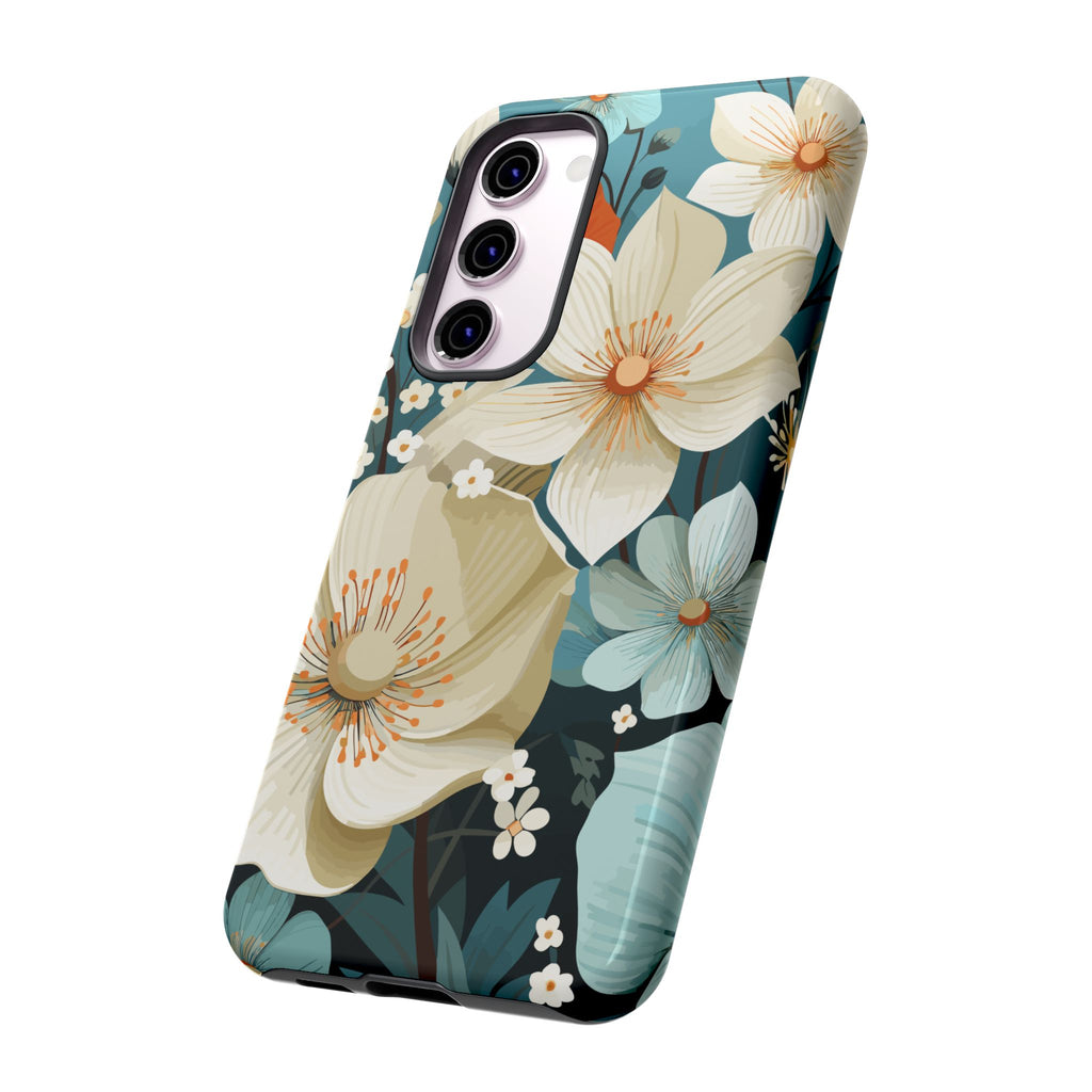 Floral Phone Case, Stylish Tough Cases with Botanical Design, Flower Print Phone Cover, Gifts for Nature Lovers, Eco-Friendly Mobile Cover