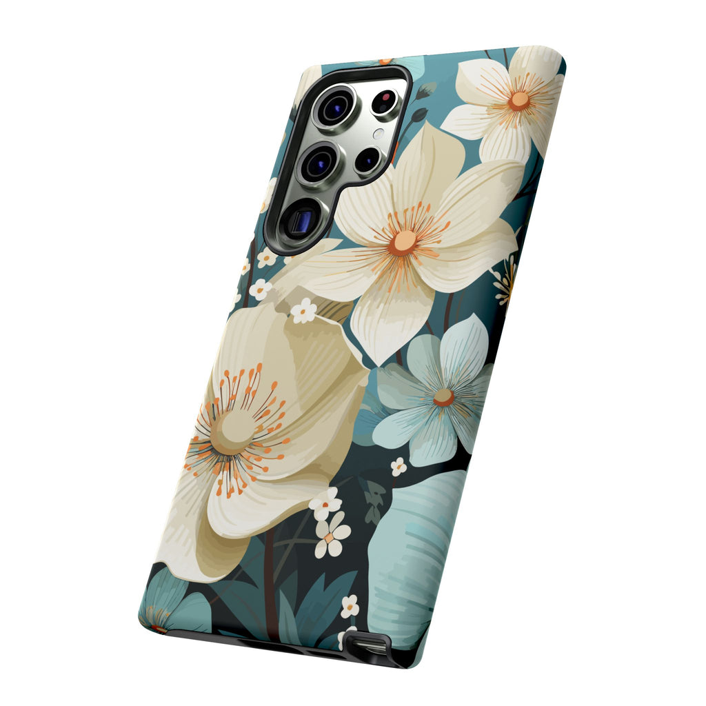 Floral Phone Case, Stylish Tough Cases with Botanical Design, Flower Print Phone Cover, Gifts for Nature Lovers, Eco-Friendly Mobile Cover