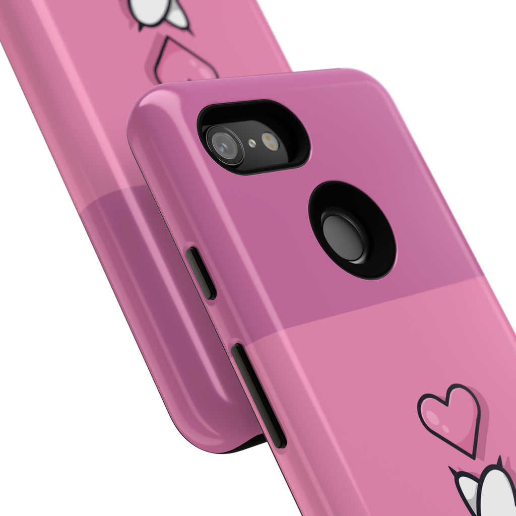 Cute Cat Paw Phone Case, Playful Pet Lover Gift, Animal Print Phone Cover, Heart Design Case, Fun Feminine Case, Kawaii Style