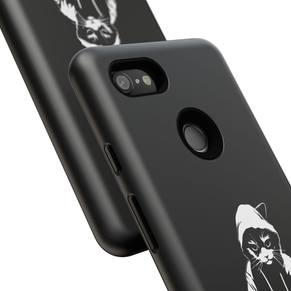 DJ Cat Phone Case, Tough Phone Cover, Pet Lover Gift, Music Enthusiast Accessory, Cute Cat Decor, Unique Case Design