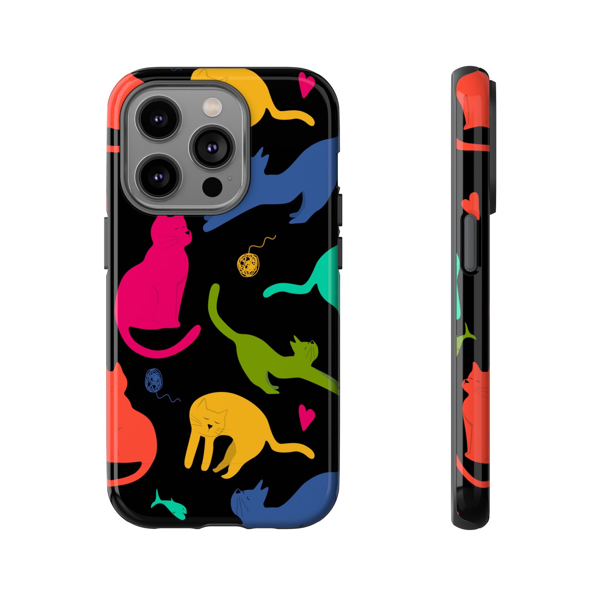 Colorful Cat Phone Case - Fun Pet Lover Accessory, Paw-some Gift for Cat Owners, Colorful Protective Cover, Cute Animal Phone [...]