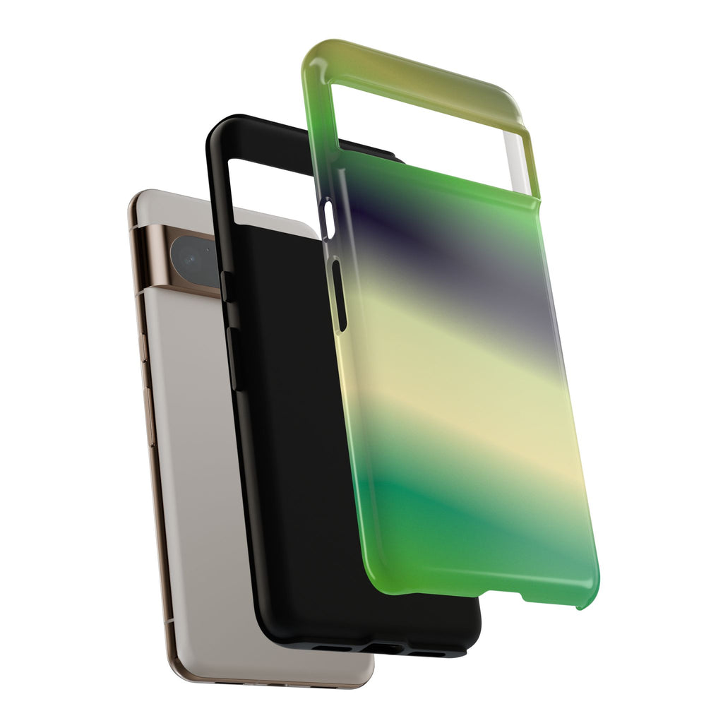 Gradient Phone Case - Tough Cases, Unique Cell Phone Cover, Stylish Tech Accessories, Green and Black Gradient, Perfect Gift