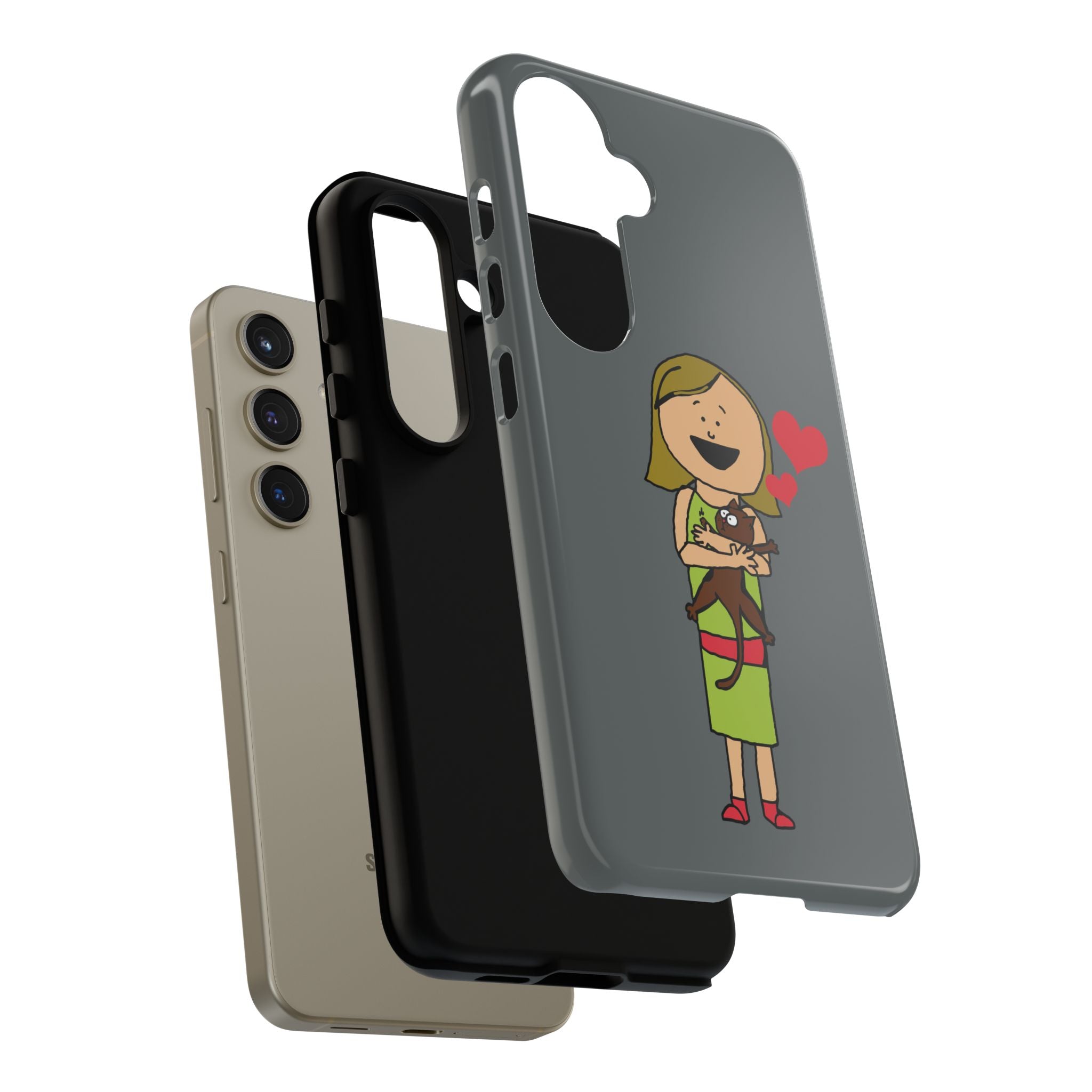 Pet Lover's Phone Case, Cute Animal Phone Cover, Gift for Dog Lovers, Cartoon Design, Fun Smartphone Accessory