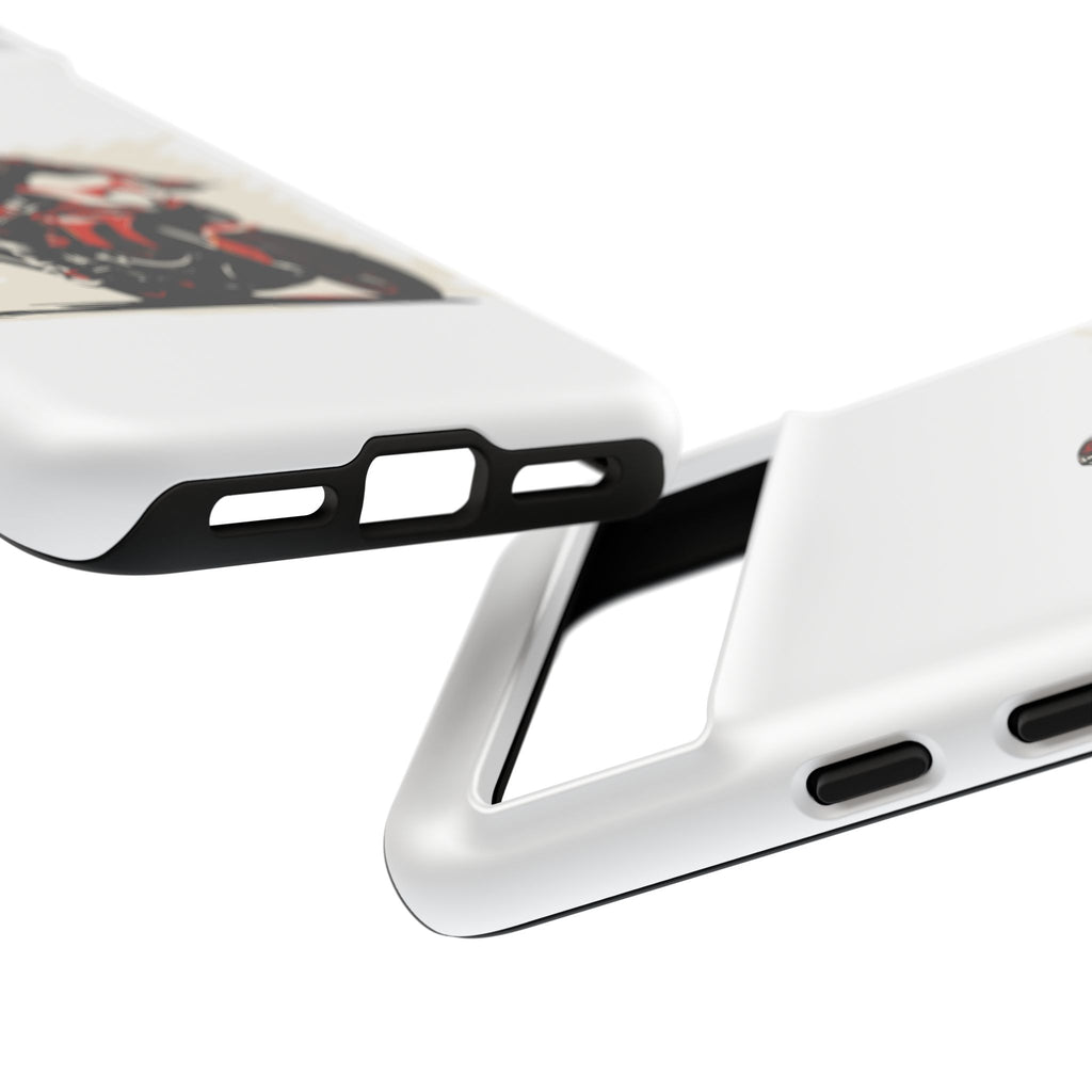 Motorcycle Phone Case, Tough Cases for Riders, Biker Accessory, Gifts for Motorcyclists, Red Bike Design