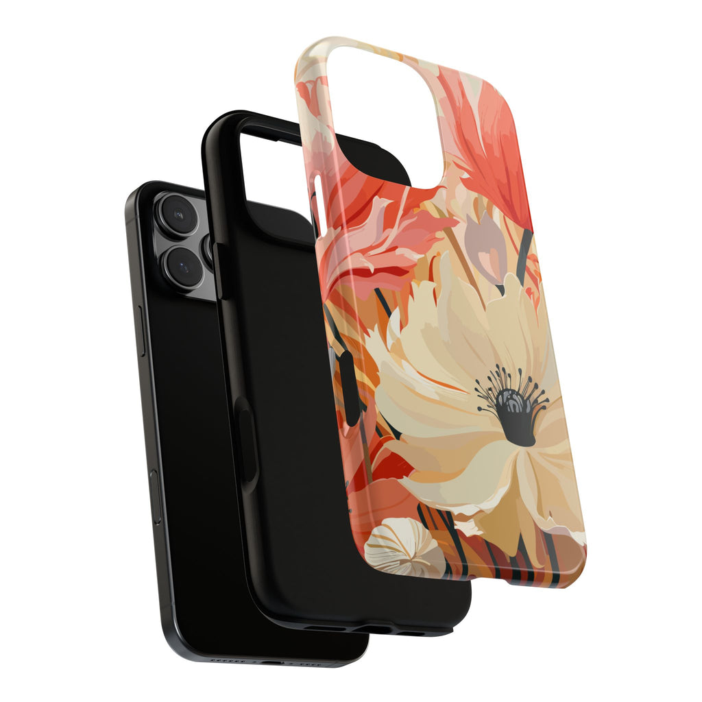 Floral Phone Case, Tough Protective Cover for Floral Lovers, Perfect Gift for Friends, Spring Celebration, Art Lovers Gift