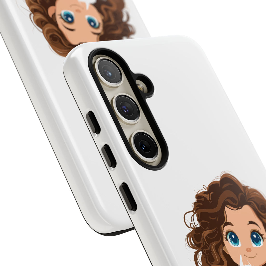 Cute Cat Lover Phone Case, Tough Phone Cover, Pet Lover Gift, Personalized Gift, Kids Phone Case, Animal Lover Accessories