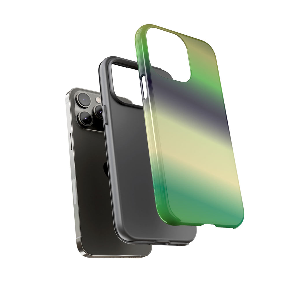 Gradient Phone Case - Tough Cases, Unique Cell Phone Cover, Stylish Tech Accessories, Green and Black Gradient, Perfect Gift