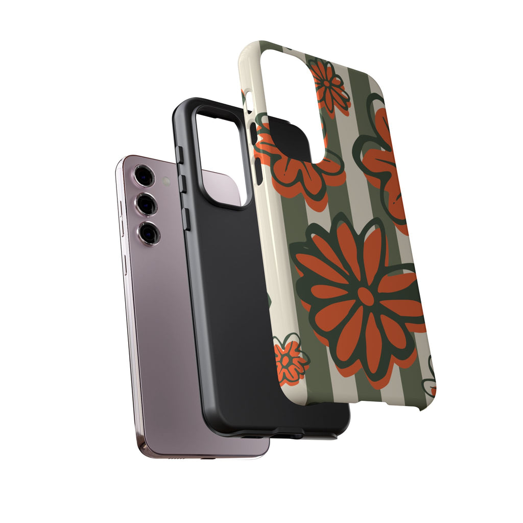 Floral Tough Phone Case - Trendy Protector for Pet Lovers, Super Cute Gift, Floral Design, Stylish Phone Cover, Unique Accessory