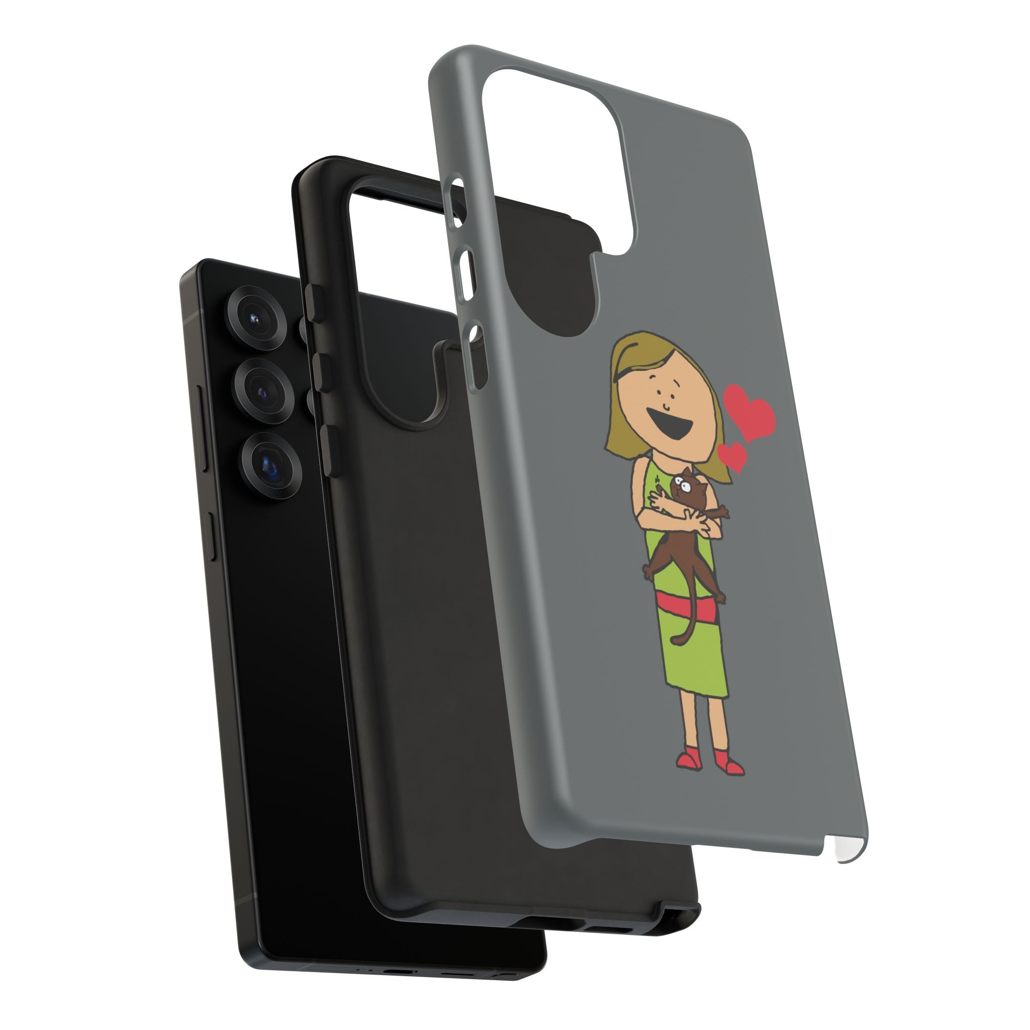 Pet Lover's Phone Case, Cute Animal Phone Cover, Gift for Dog Lovers, Cartoon Design, Fun Smartphone Accessory