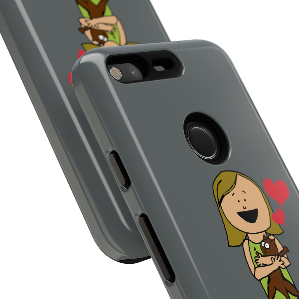 Pet Lover's Phone Case, Cute Animal Phone Cover, Gift for Dog Lovers, Cartoon Design, Fun Smartphone Accessory