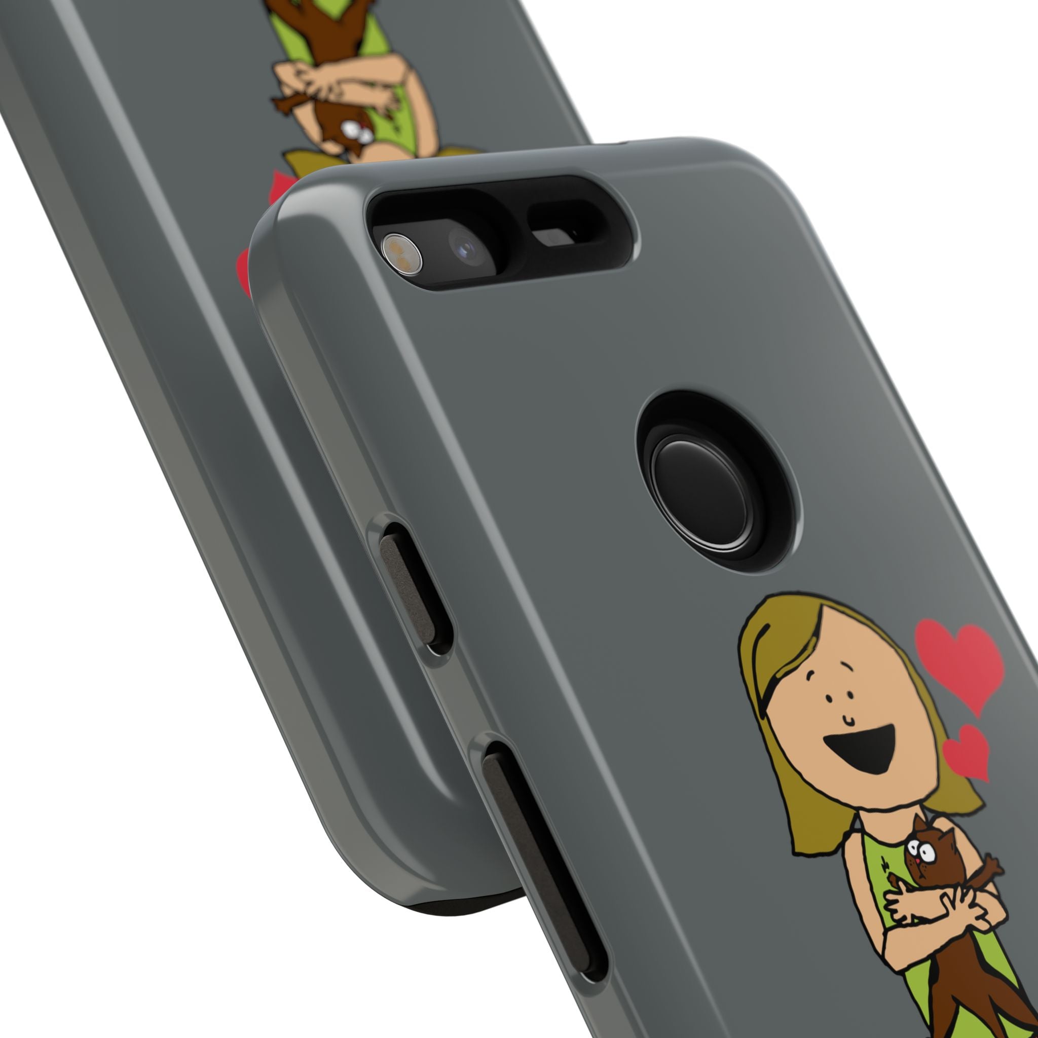 Pet Lover's Phone Case, Cute Animal Phone Cover, Gift for Dog Lovers, Cartoon Design, Fun Smartphone Accessory
