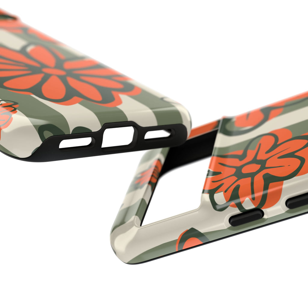 Floral Tough Phone Case - Trendy Protector for Pet Lovers, Super Cute Gift, Floral Design, Stylish Phone Cover, Unique Accessory