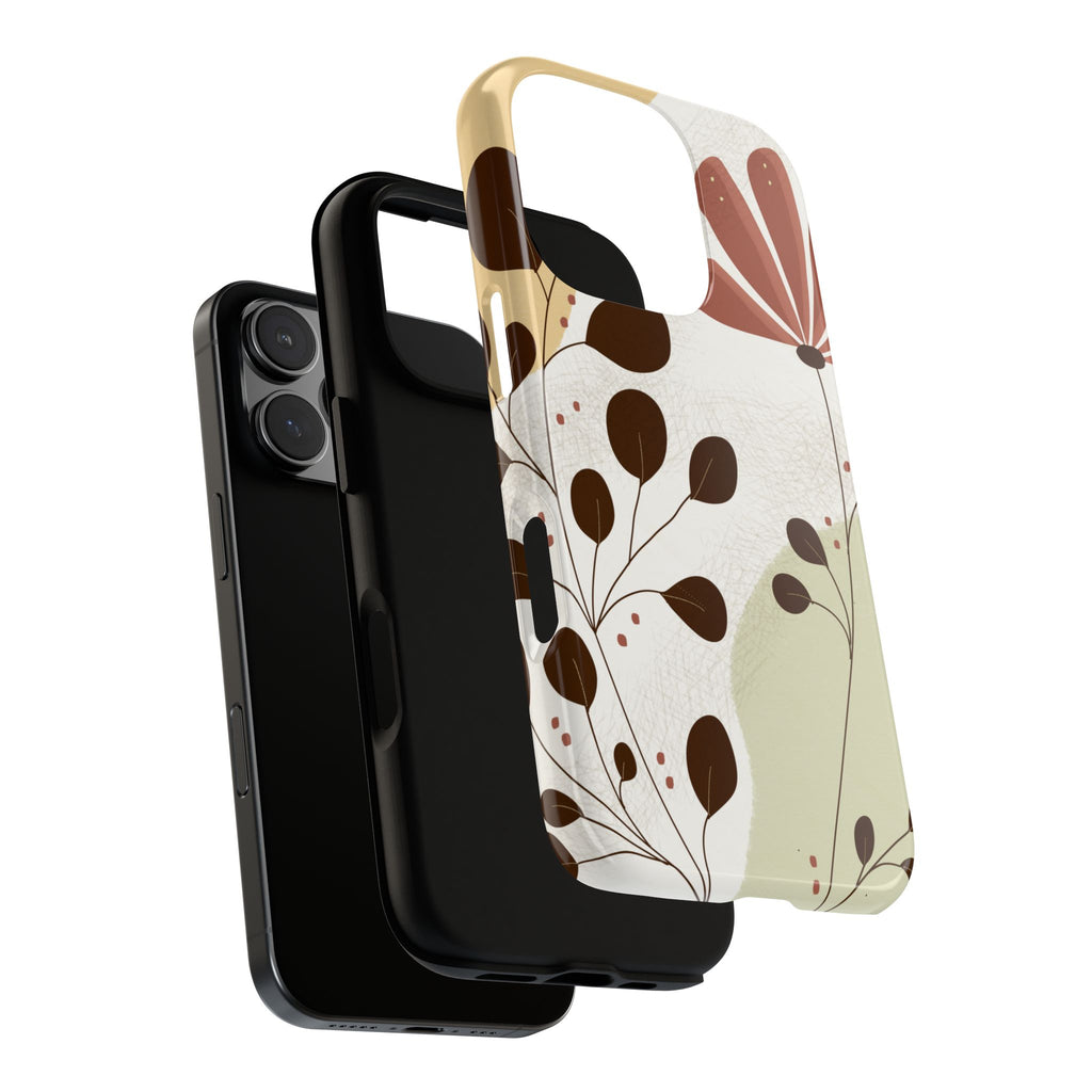 Floral Phone Case - Stylish Tough Cases for Women, Trendy Phone Cover, Gift for Her, Birthday Present, Everyday Use