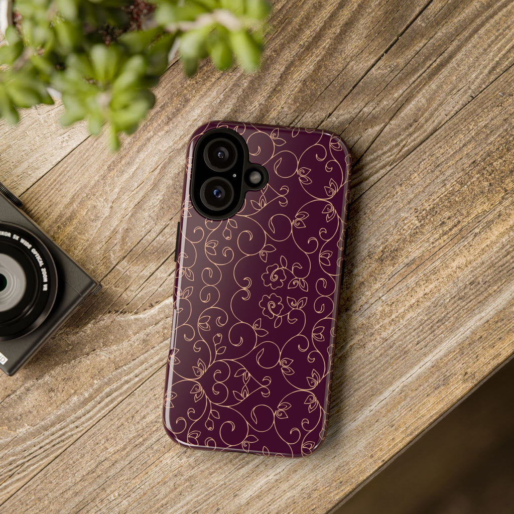Elegant Floral Phone Case | Durable Mobile Cover, Gift for Her, Floral Design, Stylish Accessory, Phone Protection