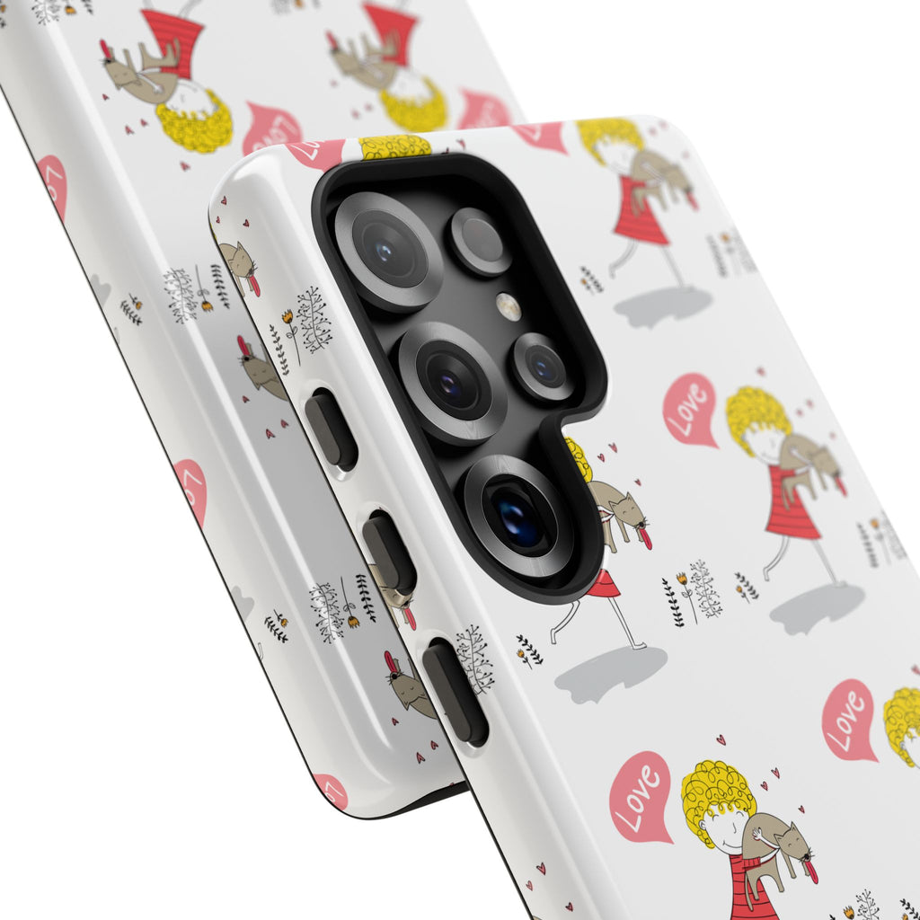 Love-Themed Phone Case | Cute Pet Lover Accessory, Perfect Gift for Birthdays, Anniversaries, Animal Lovers, Valentine's Day