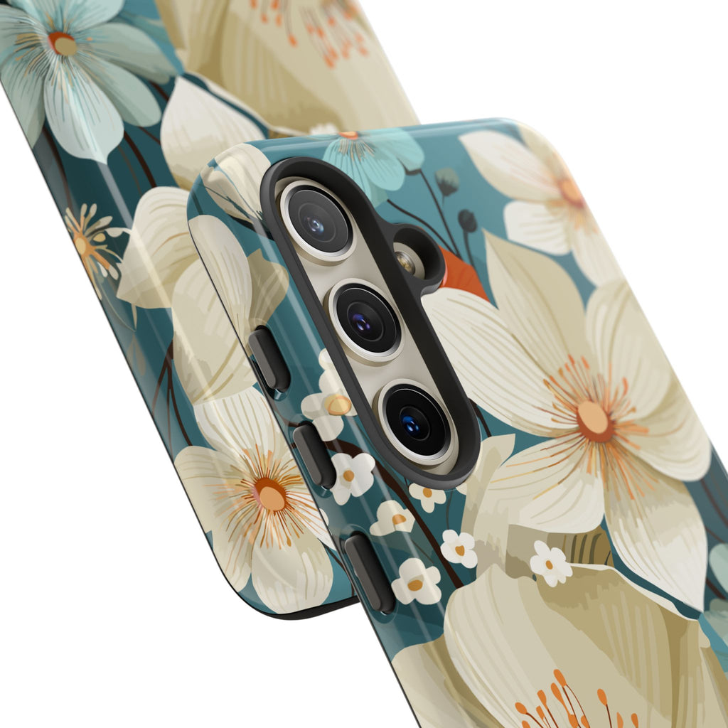 Floral Phone Case, Stylish Tough Cases with Botanical Design, Flower Print Phone Cover, Gifts for Nature Lovers, Eco-Friendly Mobile Cover