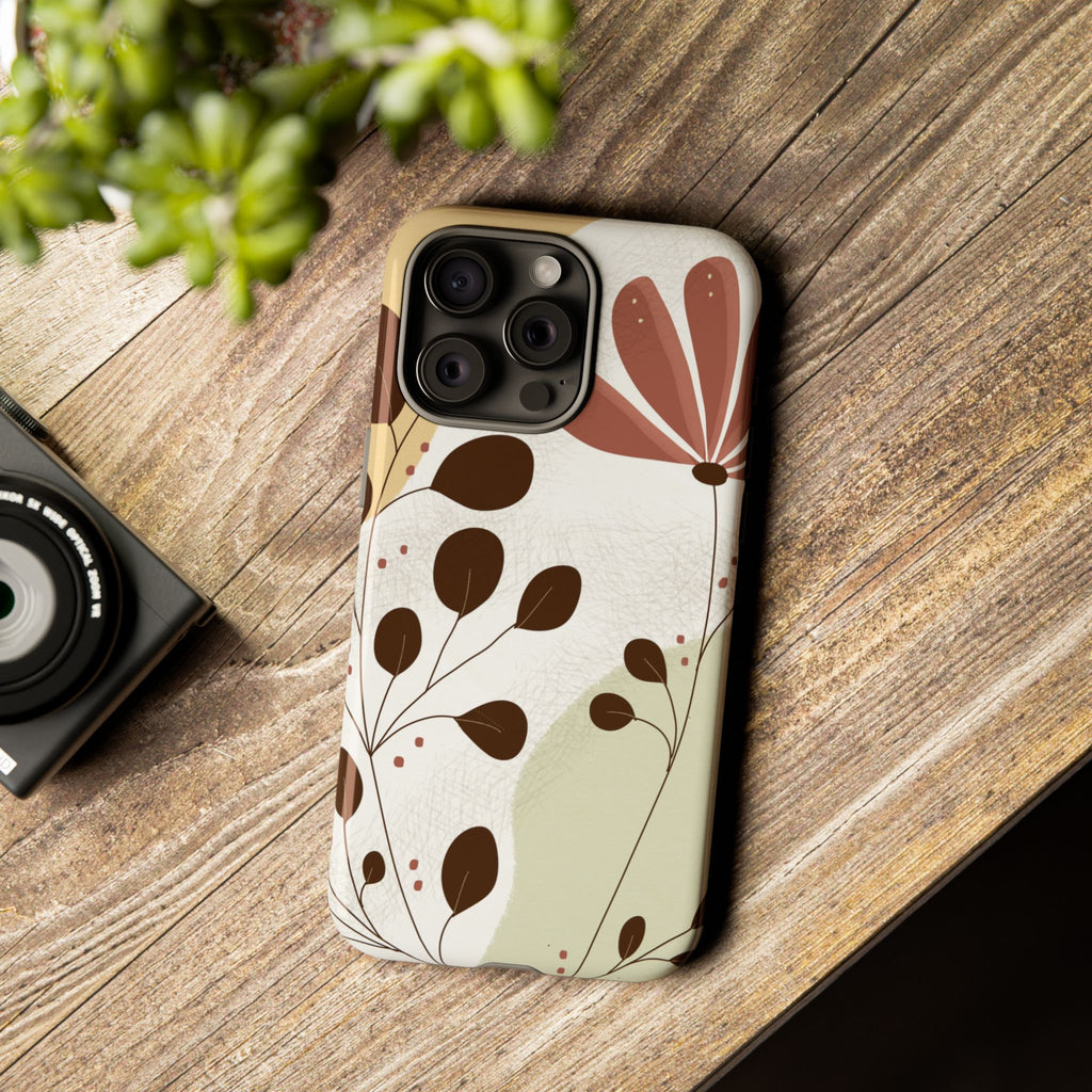 Floral Phone Case - Stylish Tough Cases for Women, Trendy Phone Cover, Gift for Her, Birthday Present, Everyday Use