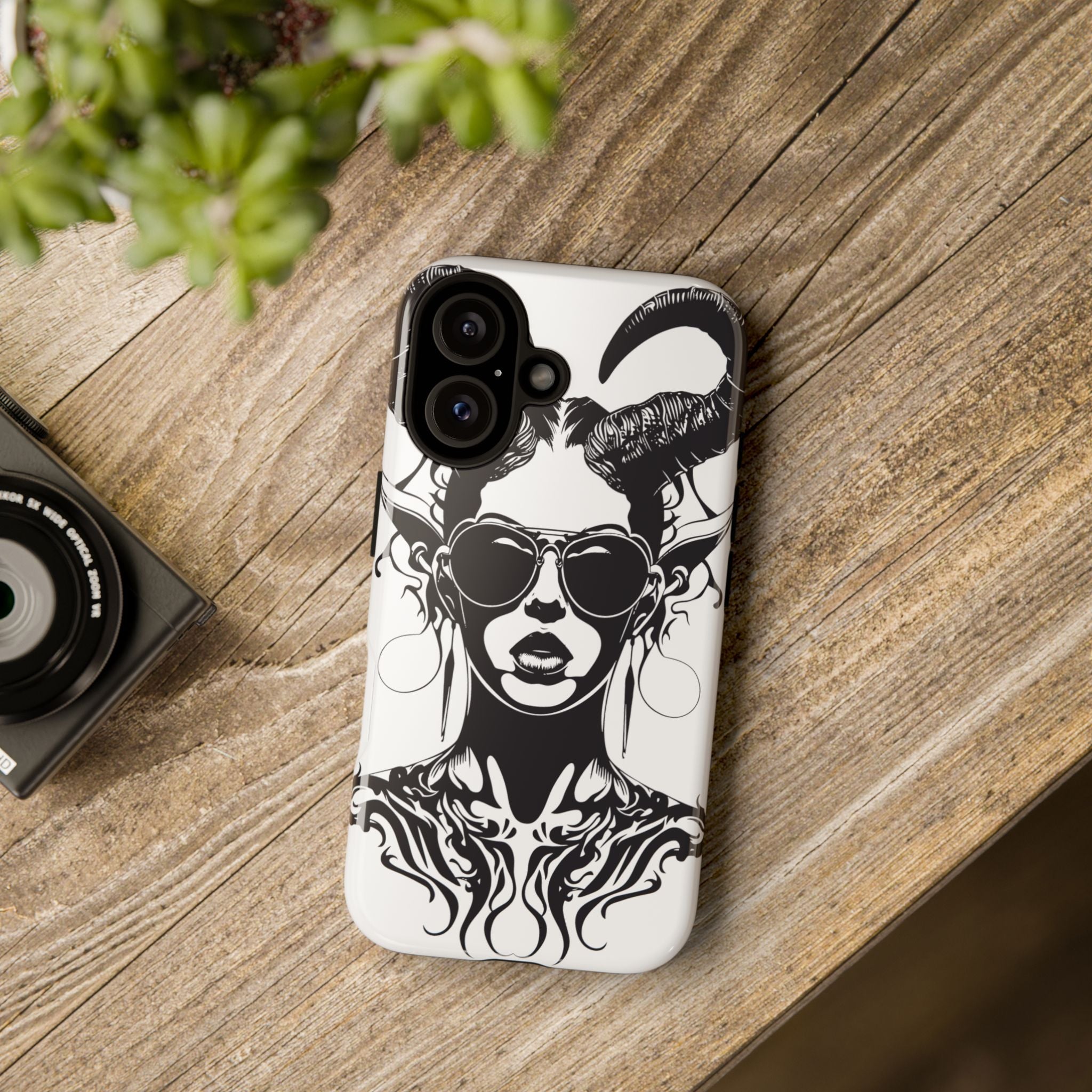 Tough Cases: Stylish Phone Case with Edgy Design, Protective Cover, Gift for Her, Trendy Accessories, Unique Art, Holiday Present