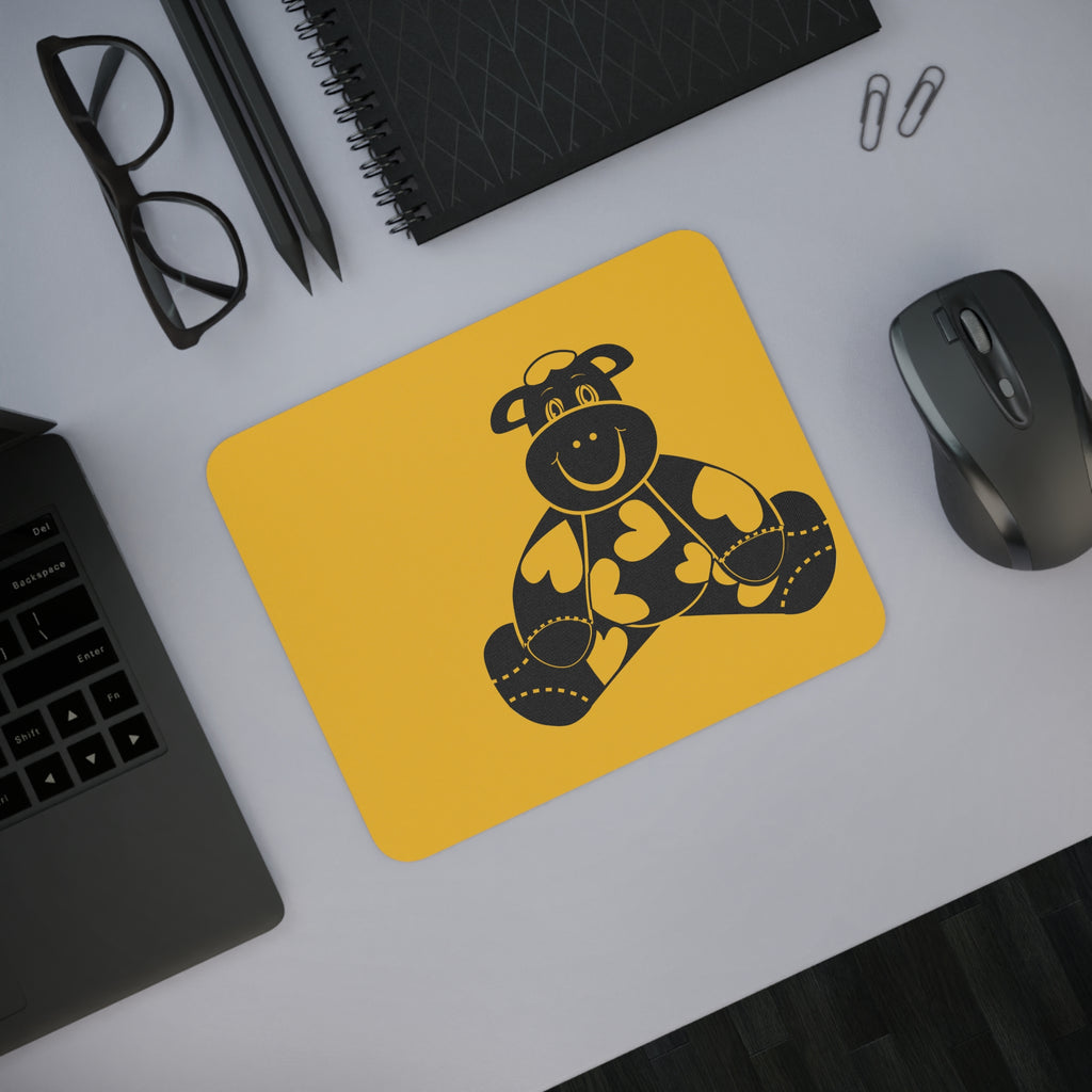 Cute Cow Desk Mouse Pad | Fun Office Supplies, Cow Lover Gift, Animal Decor, Unique Desk Accessories, Farmhouse Style